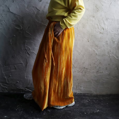NOTA velvet long skirt (yellow)