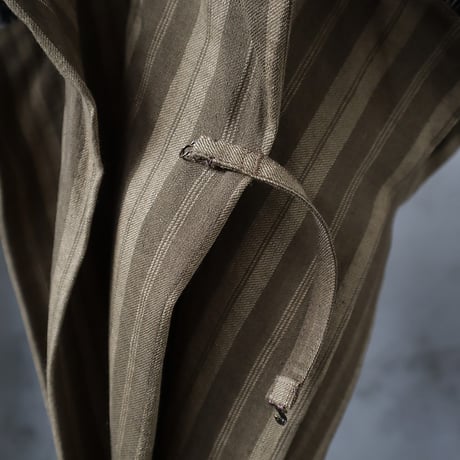 Tabrik fringe parasol (khaki x beige stripe)
