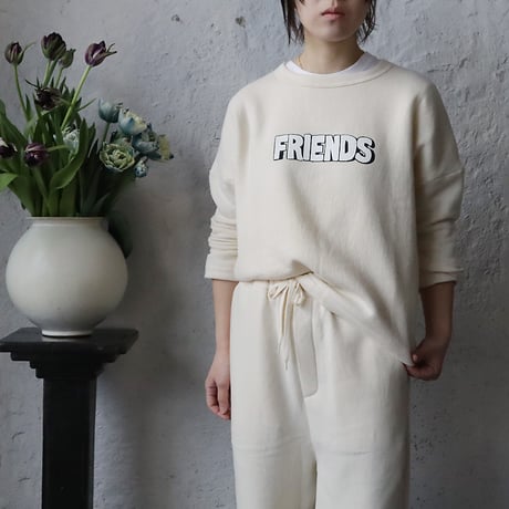 R&D.M.Co- LOGO drop shoulder sweat (FRIENDS)