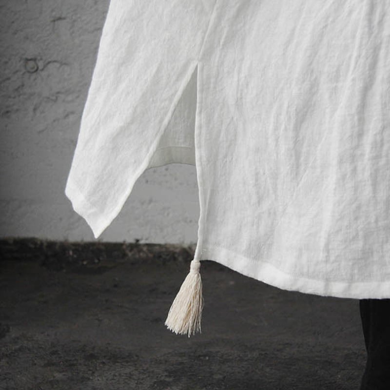 Tabrik linen robe (white) | nii-B | WEBSHOP