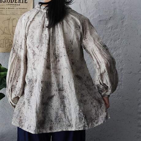 Tabrik gather pullover (zakuro-zome)
