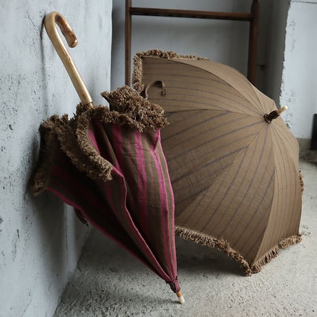 Tabrik parasol  (pink or brown stripe)