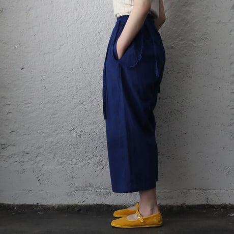 saruche long ribbon pants (blue)