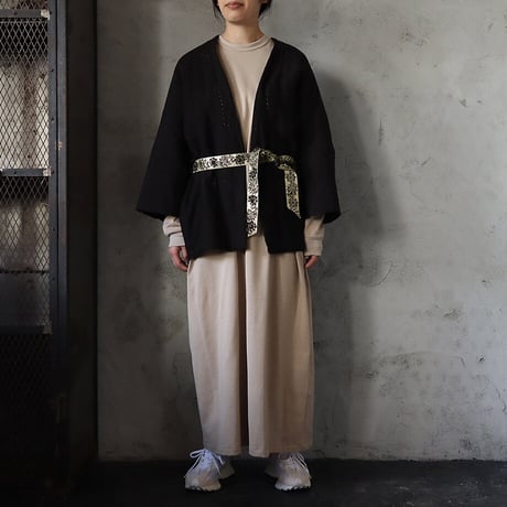 TOWAVASE linen jacket paillet