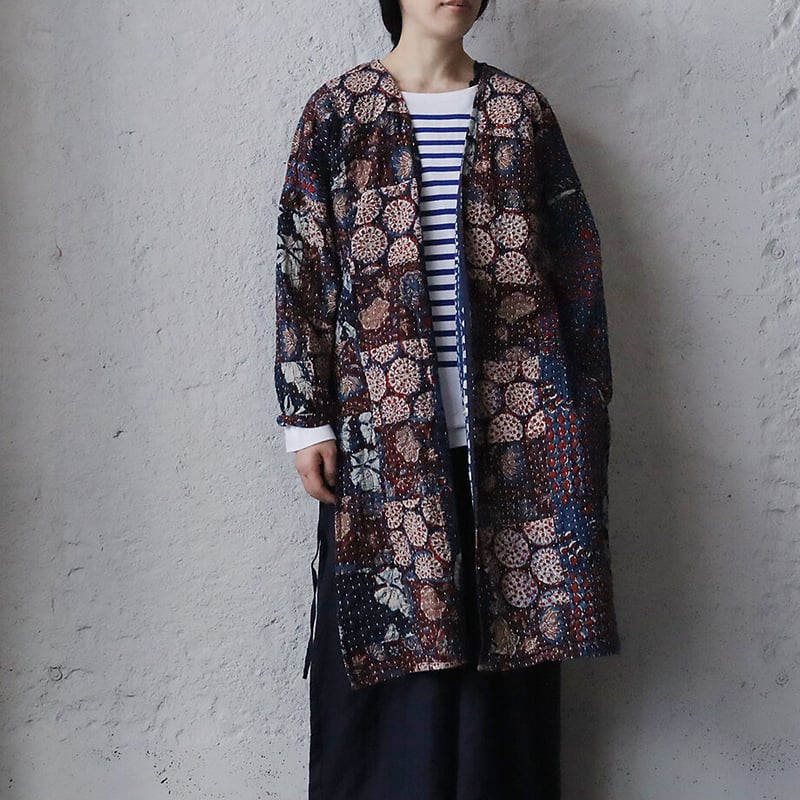 saruche gudri long jacket (flower mix) | nii-B 