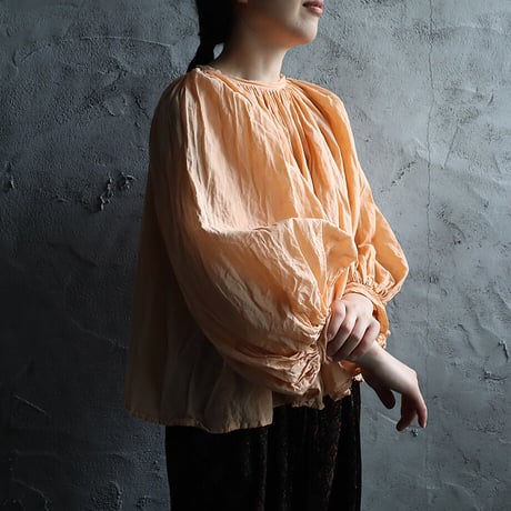 R&D.M.Co- khadi cotton  gather smock (cameo)