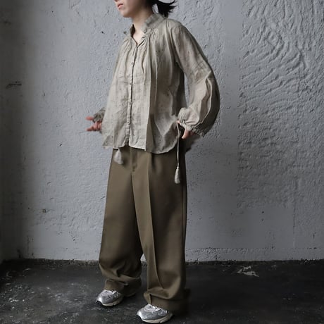 Tabrik 2way blouse (zakuro/gray)