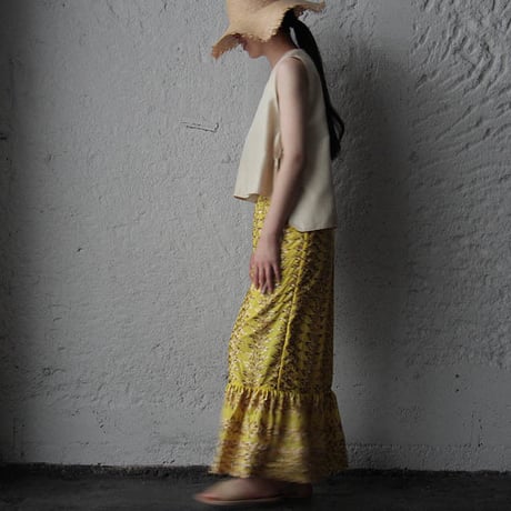 NOTA laterano due flounced skirt yellow