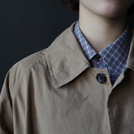 R&D.M.Co- GARMENT DYE soutien collar coat (beige)