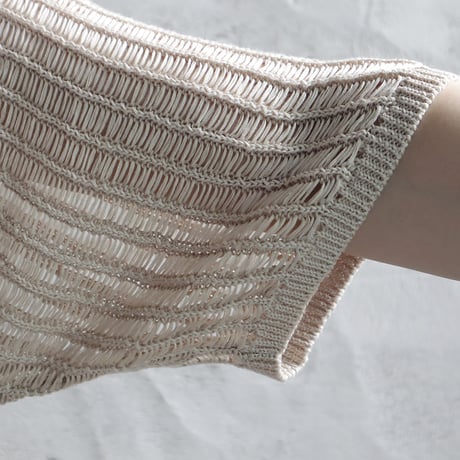 ànuke mesh polo knit (natural)