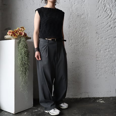 MAYDI knit vest BLANCHE (black)