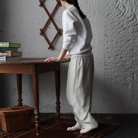 TOWAVASE sarasa silk pants (ivory)
