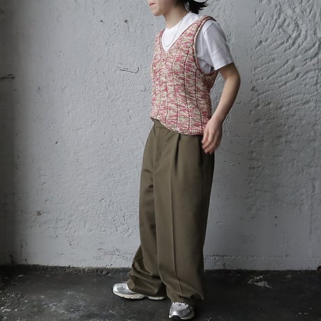 Tabrik knit vest (pinkmix)