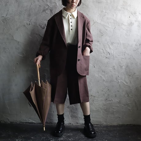 Tabrik parasol (brown x purple stripe)