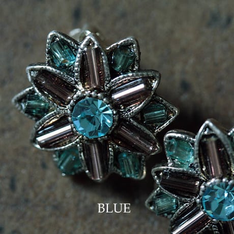 france dead stock earrings flower