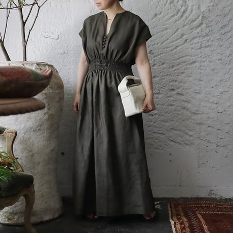 NOTA sicily dress sleeveless (khaki)