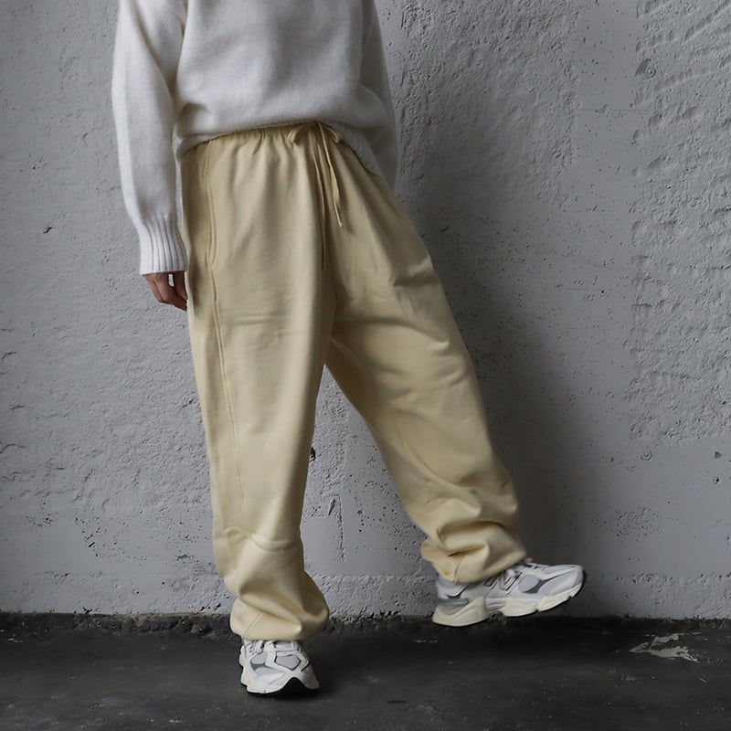ànuke drawstring sweat pants (cream) | nii-B |