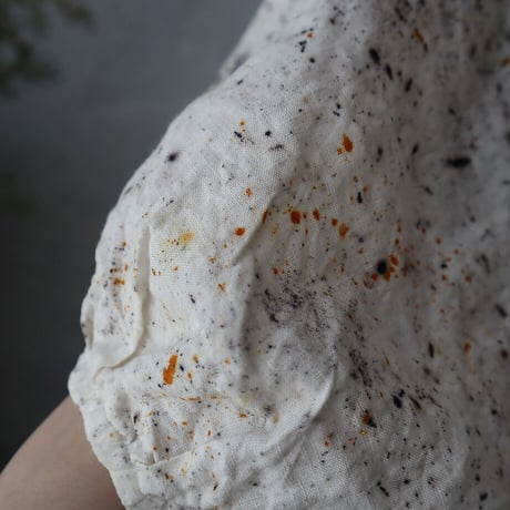 Tabrik linen puff blouse (zakuro-logewood)