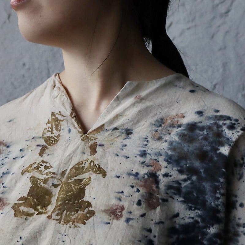 Funatabi atelier kurta dress (botanical dye) |