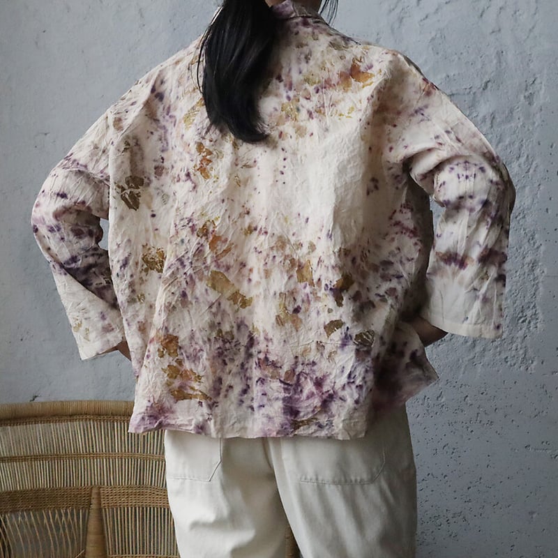 Funatabi atelier jacket (botanical dye purplemi