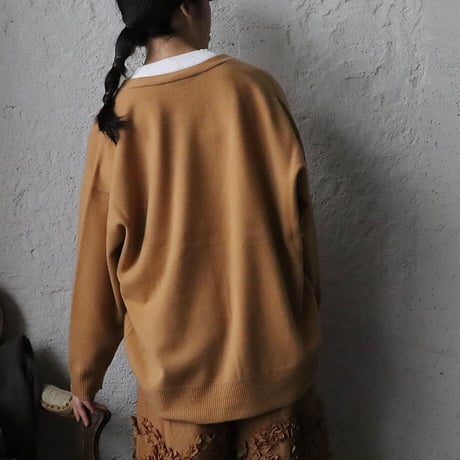 Le pivot pure wool cardigan (camel)