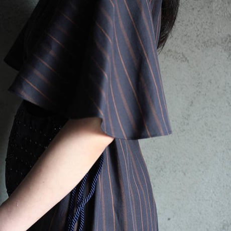 NOTA bell sleeve dress + purse  stripe
