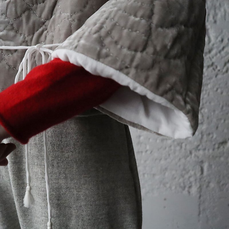 TOWAVASE velvet quilt jacket (gray) | nii-B |