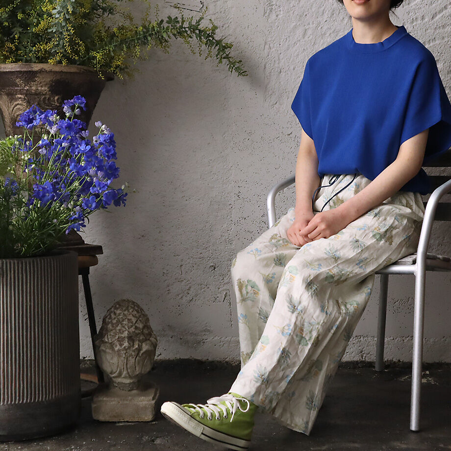TOWAVASE Frais linen pants (multi) | nii-B | WE
