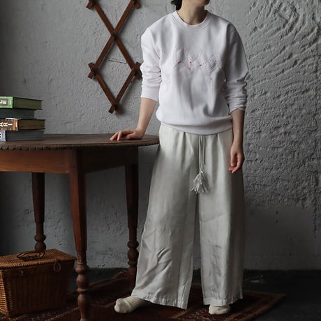 TOWAVASE sarasa silk pants (ivory)