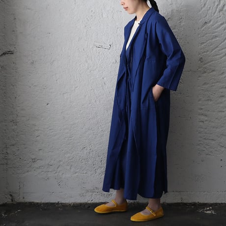 saruche chinese  kurta long  shirt (blue)