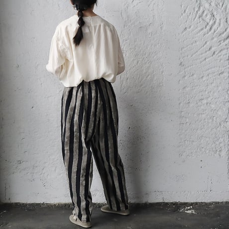 .less stripe cocoon pants