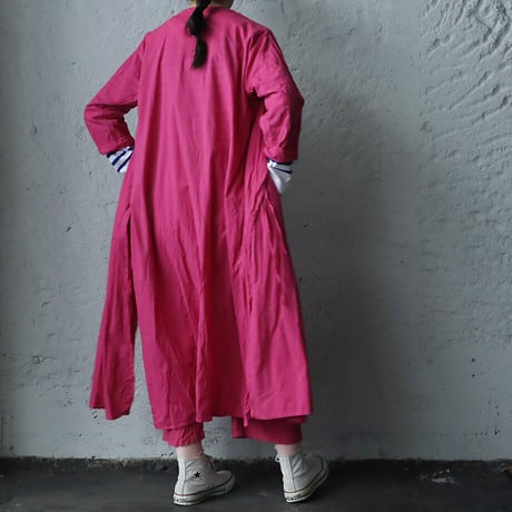 saruche chinese  kurta long  shirt (pink)