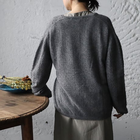 TOWAVASE Panier cardigan (charcoal gray)