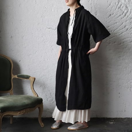 hospital surgical gown short sleeve (black)