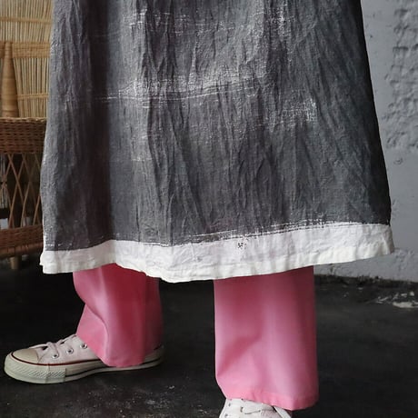 Funatabi atelier kurta dress (Sumi dye)