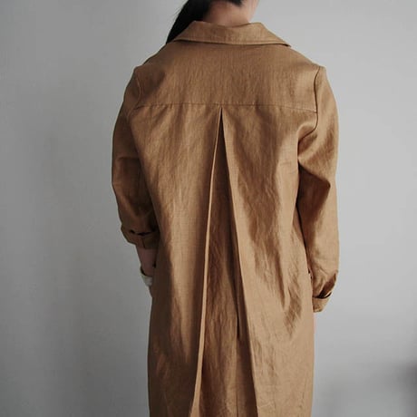 Tabrik coating linen coat beige