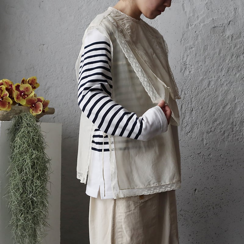 TOWAVASE タブリエ　　Leavers アイボリー TOWAVASE Leavers tablier (ivory) | nii-B | WEBSHOP