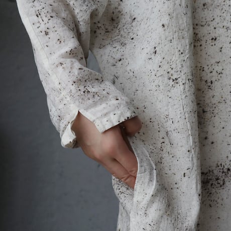 Tabrik linen tassel dress (logewood)