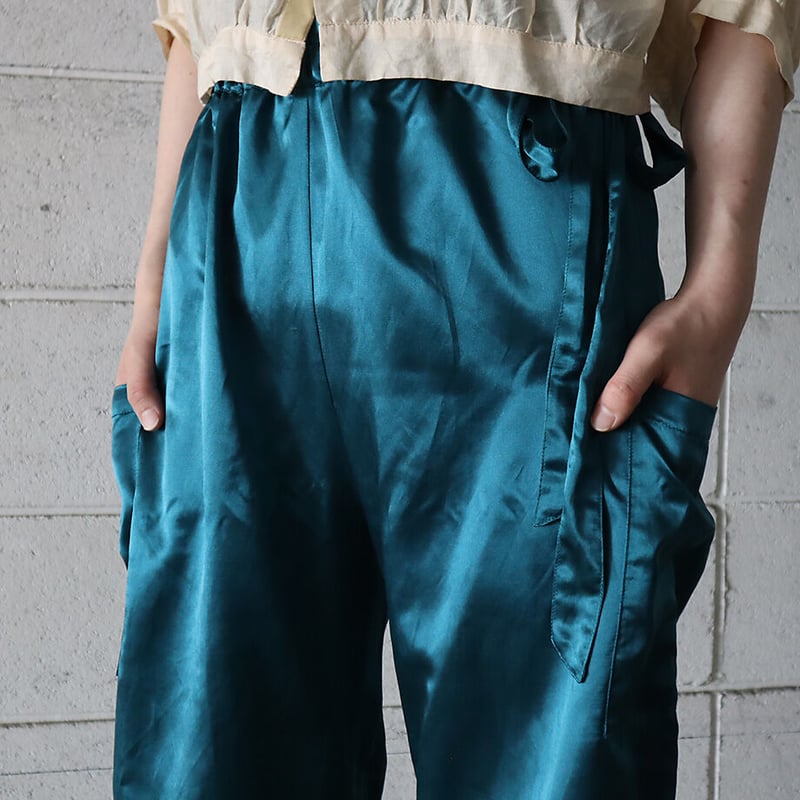 Tabrik satin pants (peacock) | nii-B | WEBSHOP