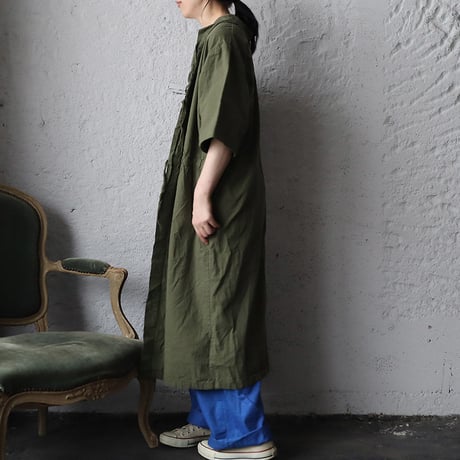 hospital surgical gown short sleeve (khaki)