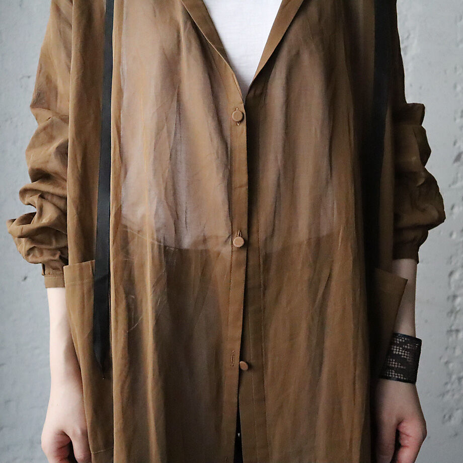 Tabrik organdie sailor robe (brown) | nii-B | W
