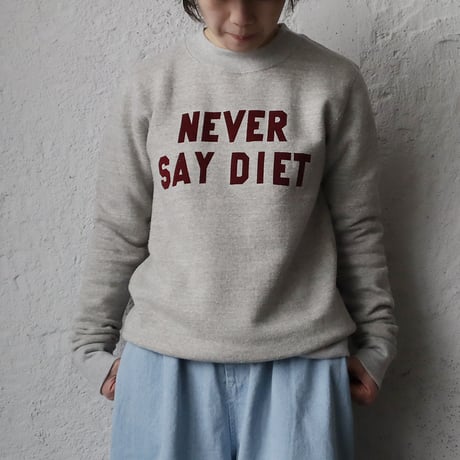 R&D.M.Co- NEVER SAY DIET trainer (heathergray/natural/black)