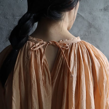 R&D.M.Co- khadi cotton  gather smock (cameo)