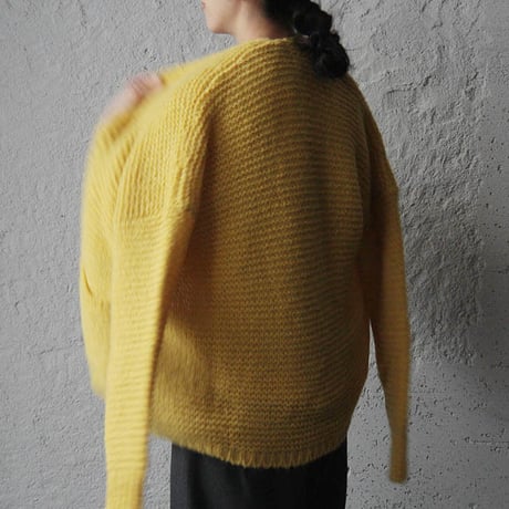 MAISON ANJE knit cardigan yellow