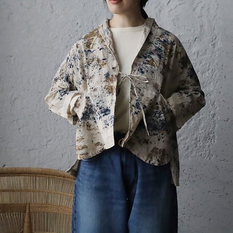 Funatabi atelier jacket (botanical dye bluemix)