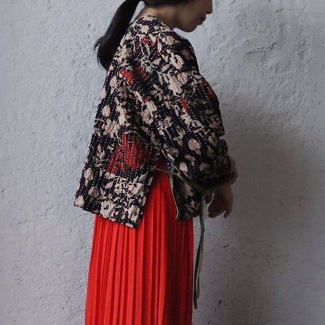 saruche gudri short jacket (black mix)