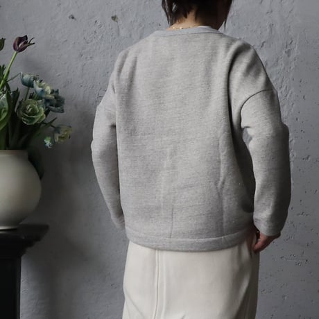 R&D.M.Co- LOGO drop shoulder sweat (HAPPINESS)