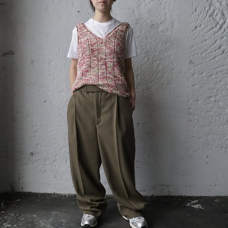 Tabrik knit vest (pinkmix)