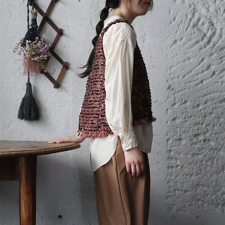 NOTA le blueque gillet (madder red)