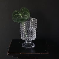 cutting glass flower vase (dot)